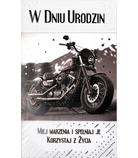Kartka Urodzinowa dla Motocyklisty A013B