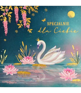 Kartka na dowolną okazję, bez życzeń pięknie zdobiona QR46