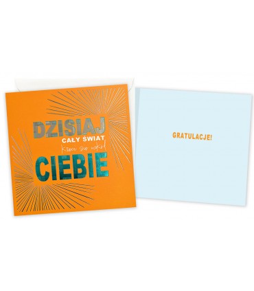 Gratulacje za osiągnięcie sukcesu, ekstra Kartka QR39