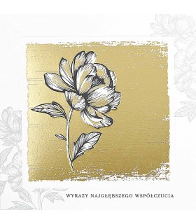 Kartka na Kondolencje z Wyrazami Współczucia QR41