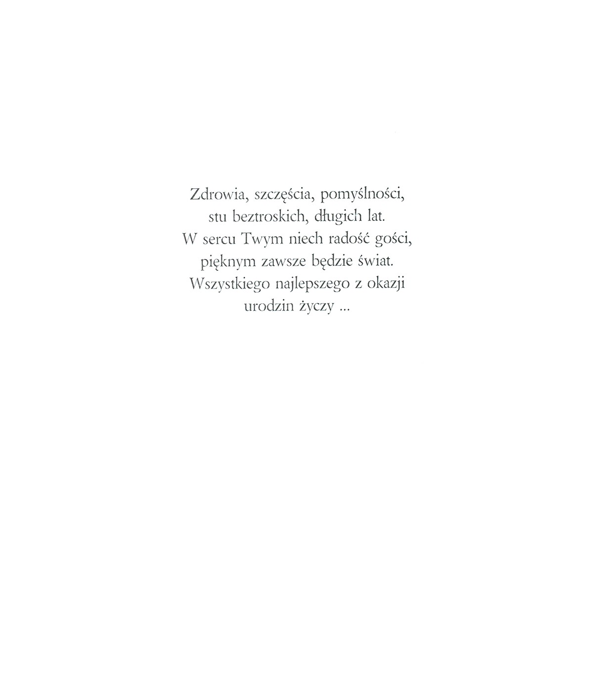 Kartka Urodzinowa z życzeniami Pięknie zdobiona M962