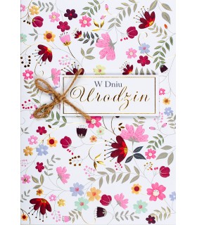 Kartka Urodzinowa pastelowa, romantyczna M959