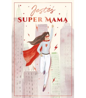 Kartka dla Super MAMY z życzeniami U129
