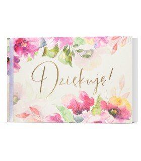 Kartka Dziękuje, elegancka, pięknie zdobiona HM3095