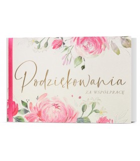 Podziękowania za współpracę elegancka Kartka bez życzeń Premium H3091