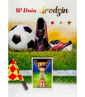 Kartka Urodzinowa dla Mężczyzny Piłkarza M941