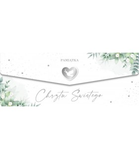 Kartka Koperta na Chrzest z życzeniami LUX123