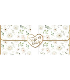 Pamiątka Chrztu Kartka w formie eleganckiej koperty KPAS216