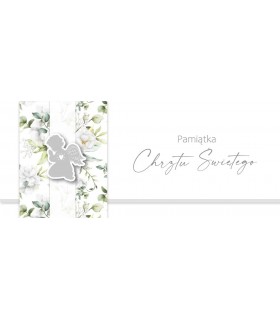 Pamiątka Chrztu Kartka w formie eleganckiej koperty KPAS215