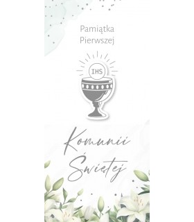 Na Komunię Kartka pięknie zdobiona DLAS176
