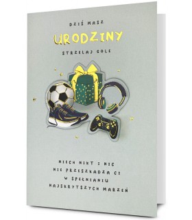 Kartka urodzinowa dla Chłopaka Piłkarza HM2984