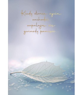 Kondolencje Kartka z pięknymi słowami PR545