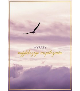 Kartka z Wyrazami Współczucia Kondolencje PR548