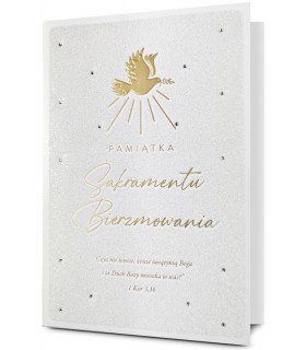 Kartka Pamiątka Bierzmowania Premium HM2890
