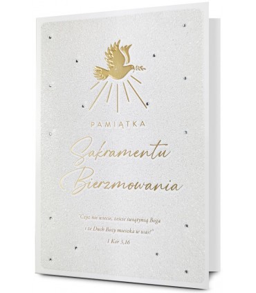 Kartka Pamiątka Bierzmowania Premium HM2890