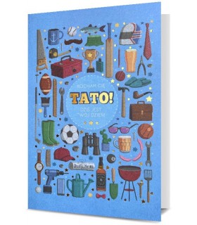 Prezent dla Taty Kartka z super życzeniami HM2688