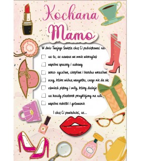 Kartka na Dzień Matki z podziękowaniami DK1021