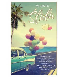 Kartka ślubna dla Nowożeńców na Nową Drogę Życia SM11