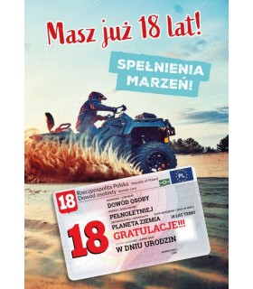 Kartka na 18 urodziny dla Chłopaka GIFT181