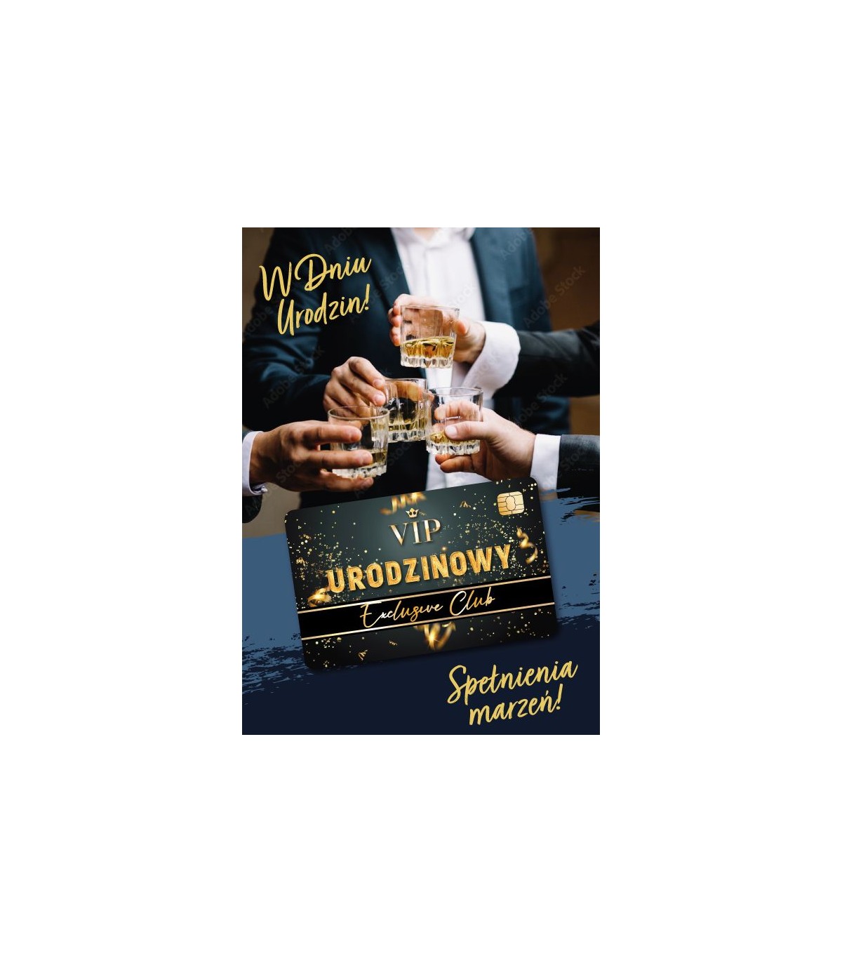 Kartka na urodziny dla Kolegi, z Kartą kredytową VIP GIFT188
