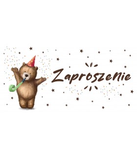 Zaproszenie na imprezę zestaw 10 szt. ZAB177