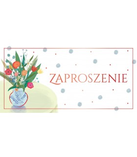 Zaproszenie ogólne na imprezę, uroczystość zestaw 10 szt ZAB176