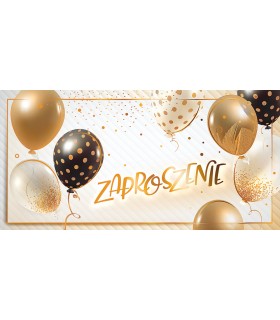 Zaproszenia na event, party, uniwersalne zestaw 10 szt ZAB174