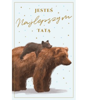 Kartka dla najlepszego Taty z życzeniami U132