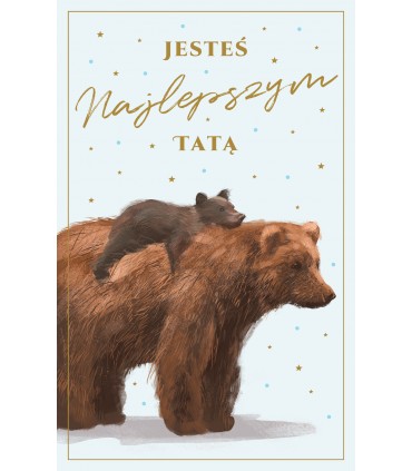 Kartka dla najlepszego Taty z życzeniami U132