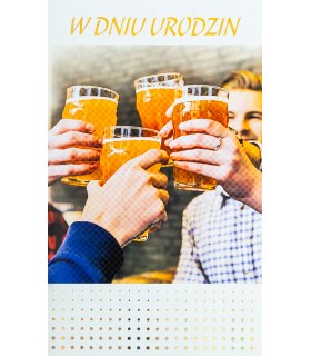 Kartka urodzinowa dla Kolegi Piwosza A1016B