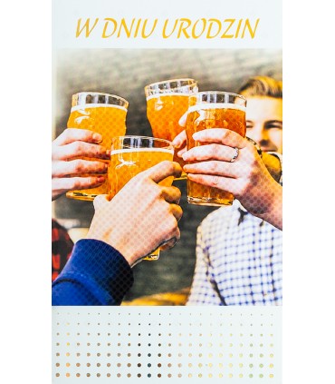 Kartka urodzinowa dla Kolegi Piwosza A1016B