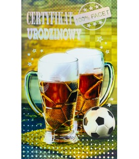 Kartka urodzinowa dla Piwosza, super Faceta A1017B