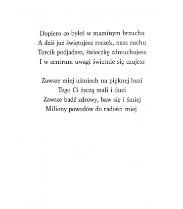 Kartka na Roczek dla Chłopczyka, pięknie zdobiona M942