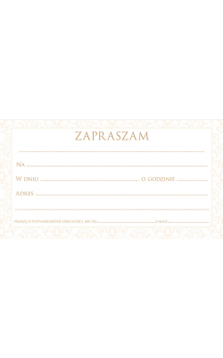 Zaproszenie uniwersalne zestaw 10 szt  Z-STYLE 02