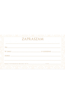 Zaproszenie uniwersalne zestaw 10 szt  Z-STYLE 03