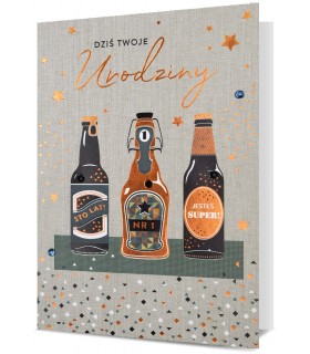 Kartka urodzinowa z życzeniami dla Mężczyzny HM2883