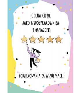 Podziękowania za współpracę, pożegnanie pracownika PR552