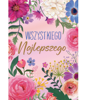 Kartka z najlepszymi życzeniami, uniwersalna DK1155