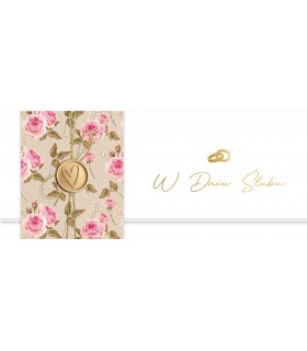 Kartka na ślub z życzeniami pastelowa KPAS223