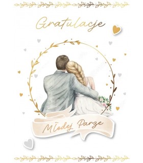 Na ślub Kartka z życzeniami dla Młodej Pary GM1060