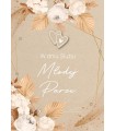 Kartki na ślub z życzeniami dla Młodej Pary boho GM1059