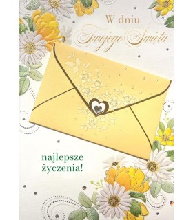 Kartka z kopertką na prezent pieniądze, bon, voucher DK1183