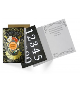 Kartka urodzinowa dla Gracza - naklej liczbę lat DK1158