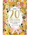 Kartka na 20 urodziny bogato zdobiona DK1174