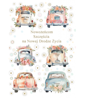 Kartka ślubna z życzeniami na Nową Drogę Życia TS212