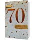 Kartka z okazji 70 urodzin bogato zdobiona HM3075