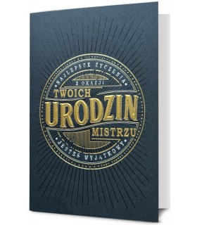 Kartka urodzinowa dla Mężczyzny Mistrza HM2989