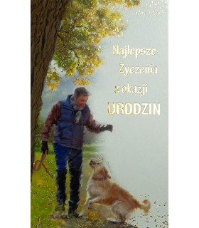 Kartka urodzinowa z życzeniami dla Mężczyzny A6525B