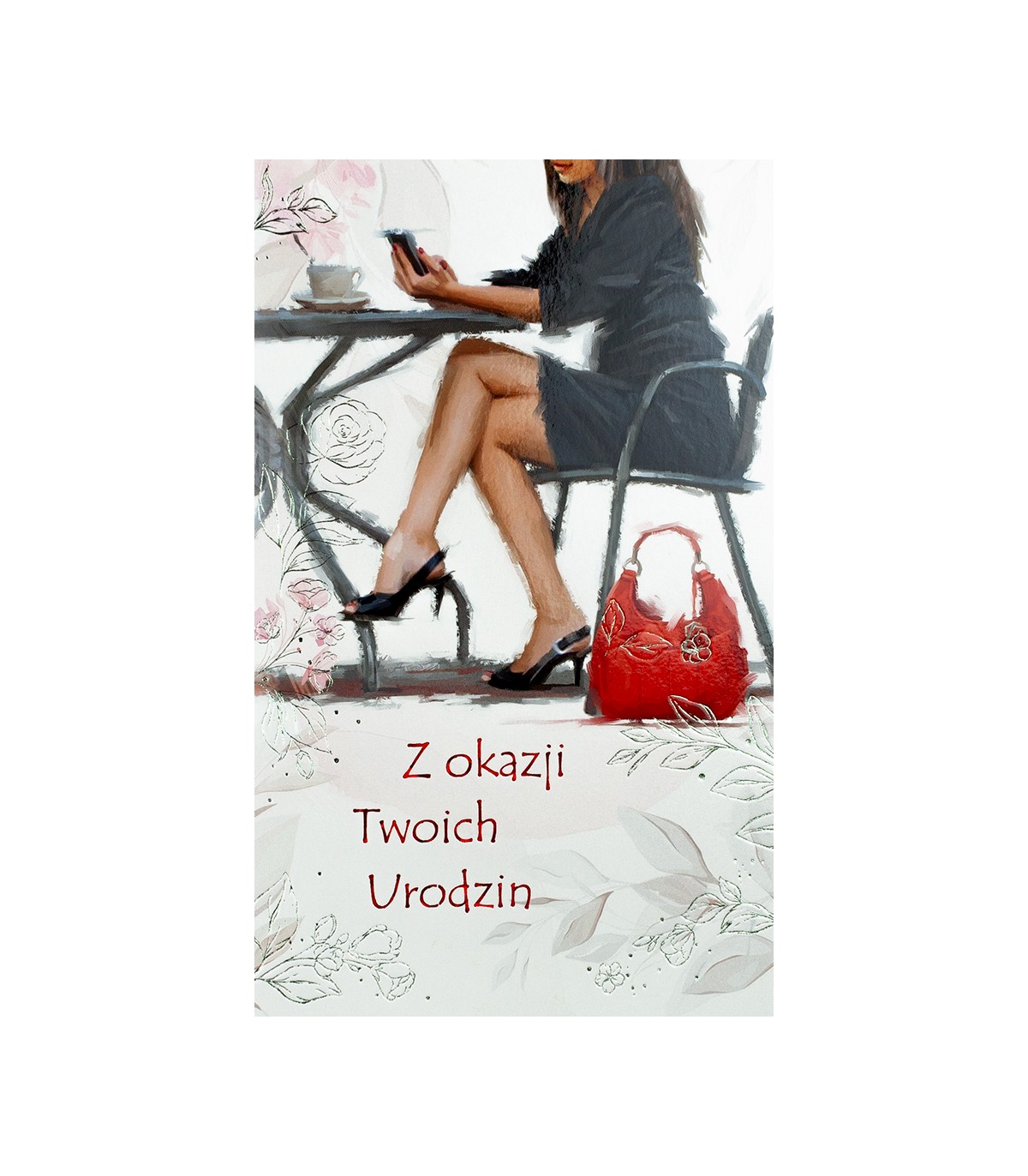 Kartka Urodzinowa z życzeniami dla Kobiety A6521B