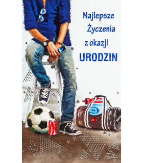 Kartka Urodzinowa dla Chłopaka sportowca A6524B